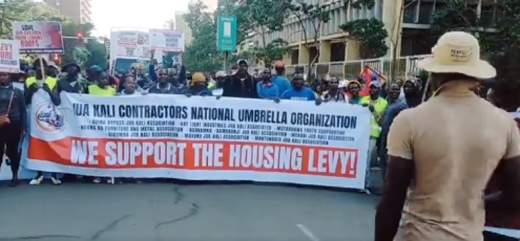 Protests At Nairobi CBD Over Ruto Housing Levy