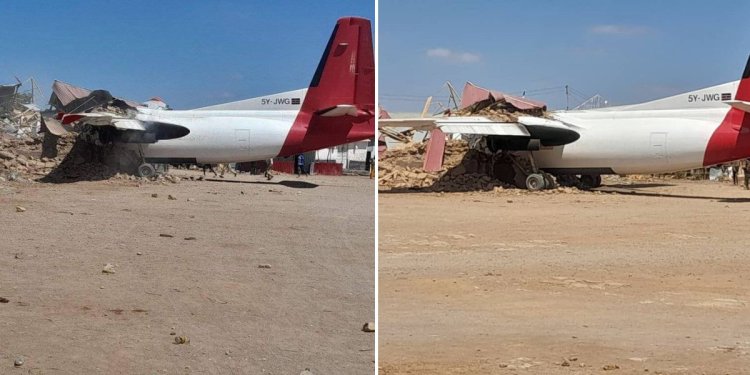 Pilot Killed After Kenyan Plane Crashes In Somalia [PHOTOS]