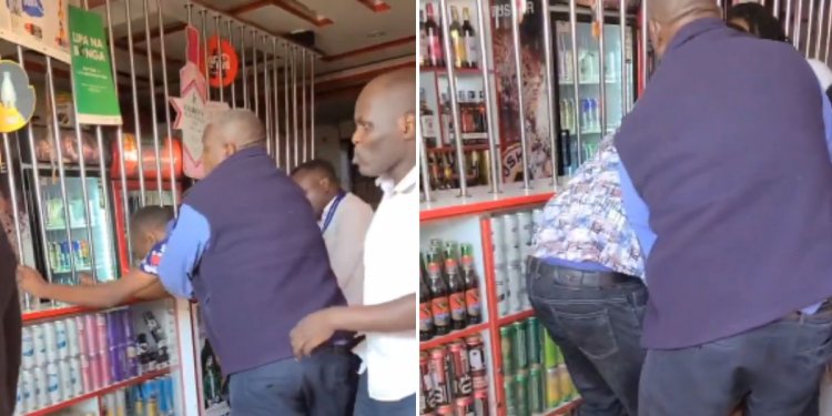 Cop Handcuffs Self To Rail While Fighting EACC Detectives In Roysambu [VIDEO]
