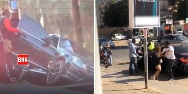 Mercedes Benz Which Woman Was Thrown Out Of In Nairobi Involved In Accident