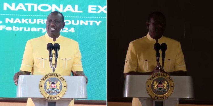 Power Blackout Interrupts Ruto's Speech [VIDEO]