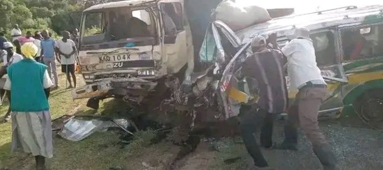 Kisumu: 7 Killed After Lorry Loses Control & Rams Matatu Along Highway