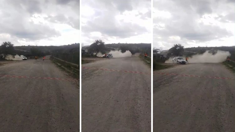 Another Narrow Escape As WRC Rally Car Almost Runs Over CS Namwamba's Aides [VIDEO]