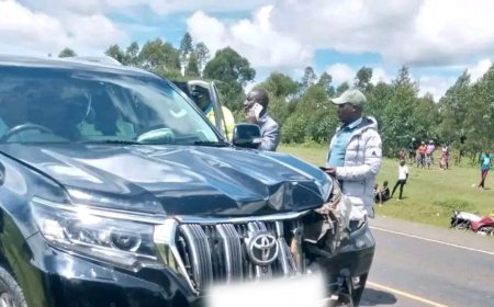 Bomet Governor Hillary Barchok's Vehicle Involved In Accident
