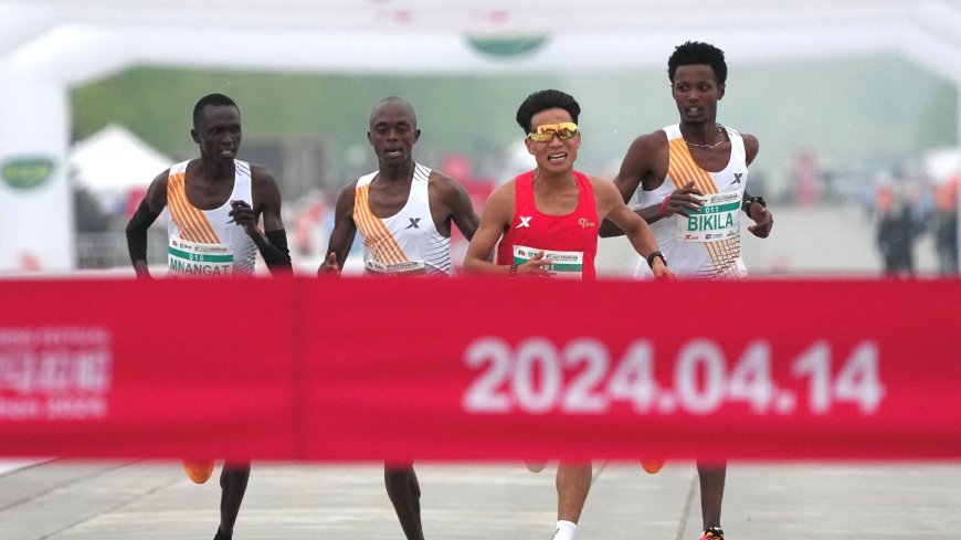 I Was Hired To Help Him- Kenyan Athlete On Why He Let Chinese Runner Win Race