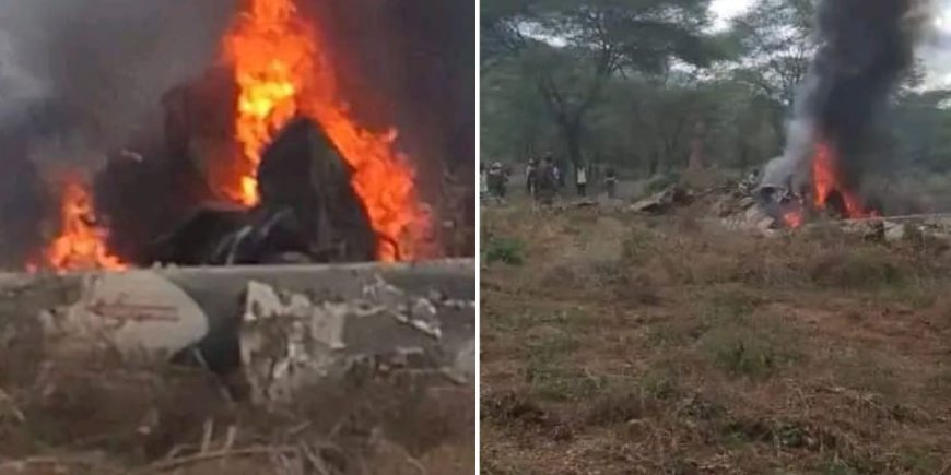 5 Dead After KDF Chopper With Top Military Officers Crashes, Catches Fire