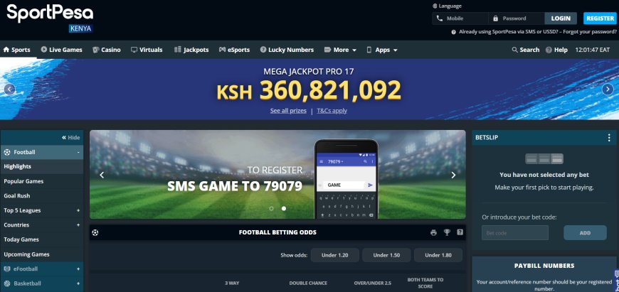 Place Ksh99 Bet & Win Ksh360 Million With SportPesa Mega Jackpot