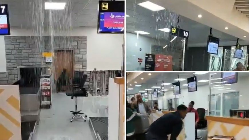 Disruption At JKIA Over Leaking Roof Again [VIDEO]