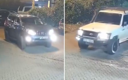 CCTV Shows Vehicle Following Justin Muturi's Son, As Described By MP Mwenje [VIDEO]