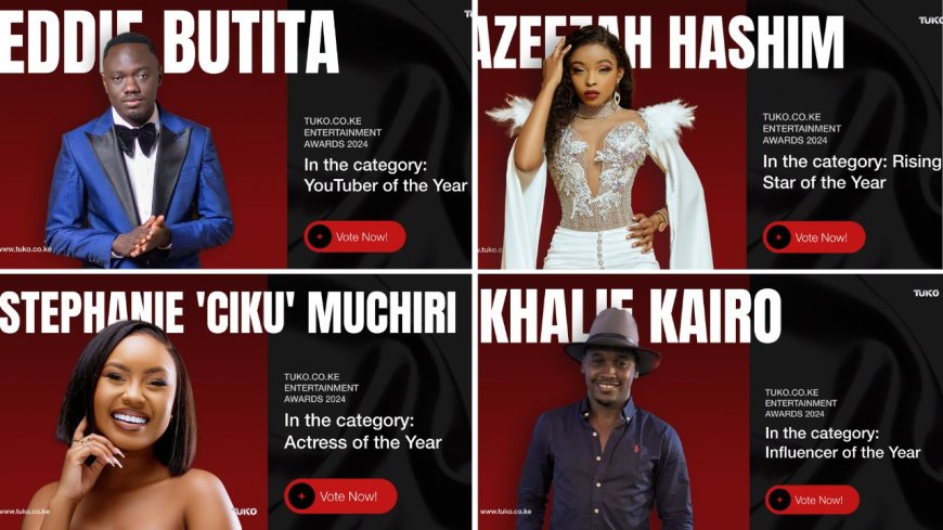 Vote For Your Favourite Kenyan Celebrities On TUKO.co.ke Awards 2024; Here's How