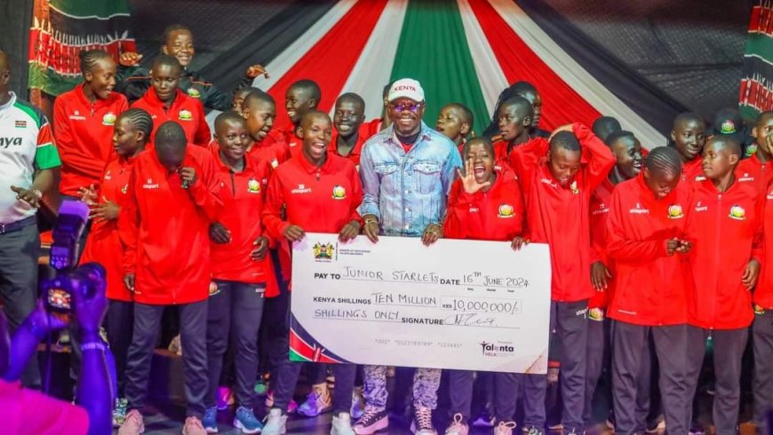 CS Ababu Gifts Junior Starlets Ksh10M After World Cup Qualification