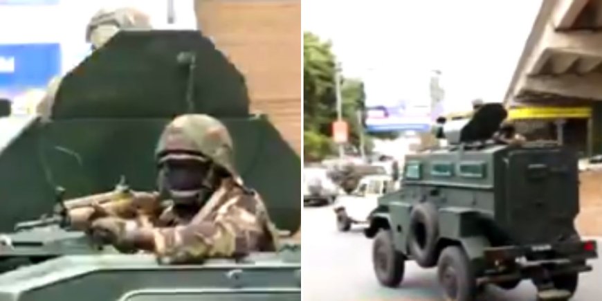 KDF Spotted Patrolling Nairobi CBD Ahead Of Protests