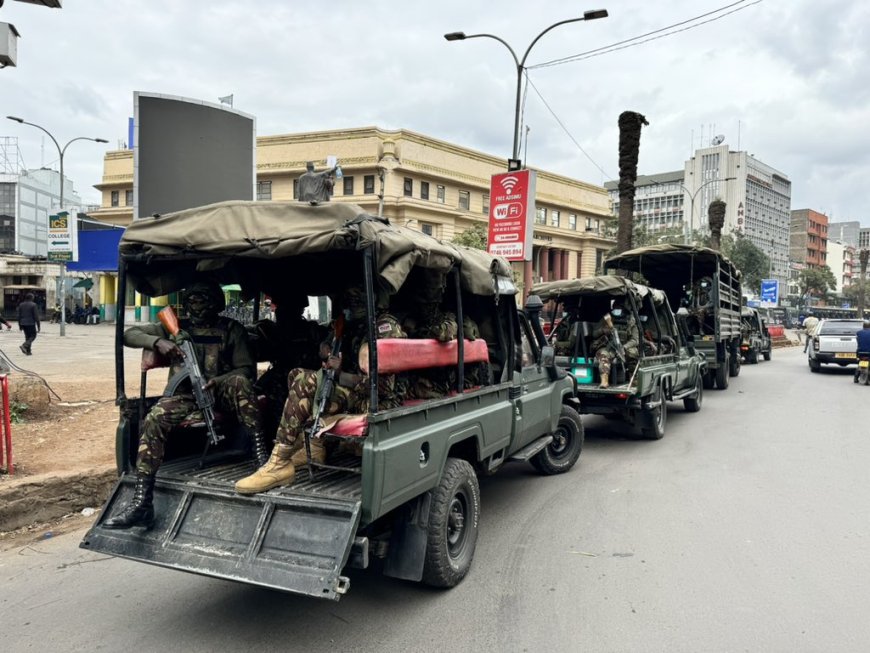 LIVE BLOG: KDF In Nairobi CBD As 'Mother Of All Protests' Begin