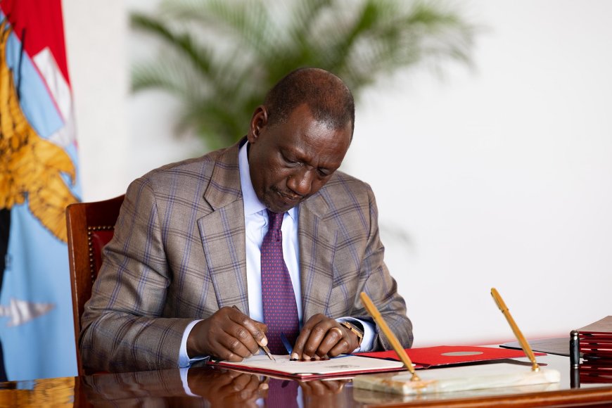Ruto Signs Critical Bill Into Law & Issues 3 Orders To Treasury