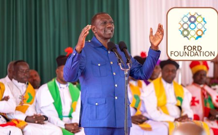 Ford Foundation: US Company Ruto Accused Of Funding Anti-Govt Protests