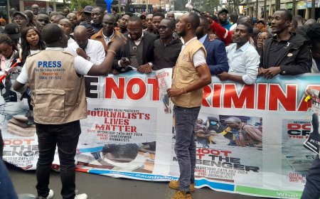 LIVE BLOG: Kenyan Journalists Take To The Streets In Nationwide Protests