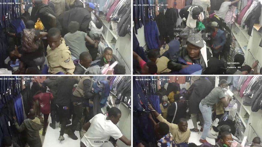 DCI Wants Your Help In Tracking Down Kenyans Captured On CCTV Looting Shops