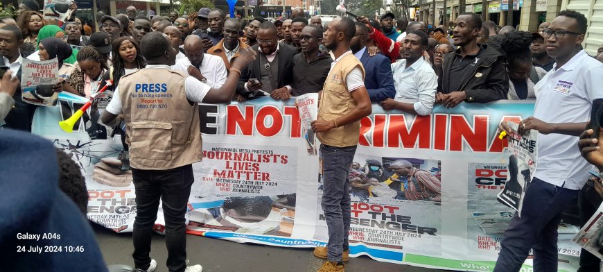 LIVE BLOG: Kenyan Journalists Take To The Streets In Nationwide Protests