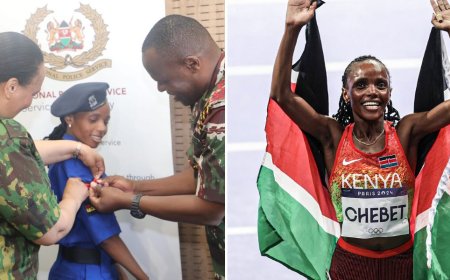 Police Promote Beatrice Chebet After Bagging Double Olympic Gold