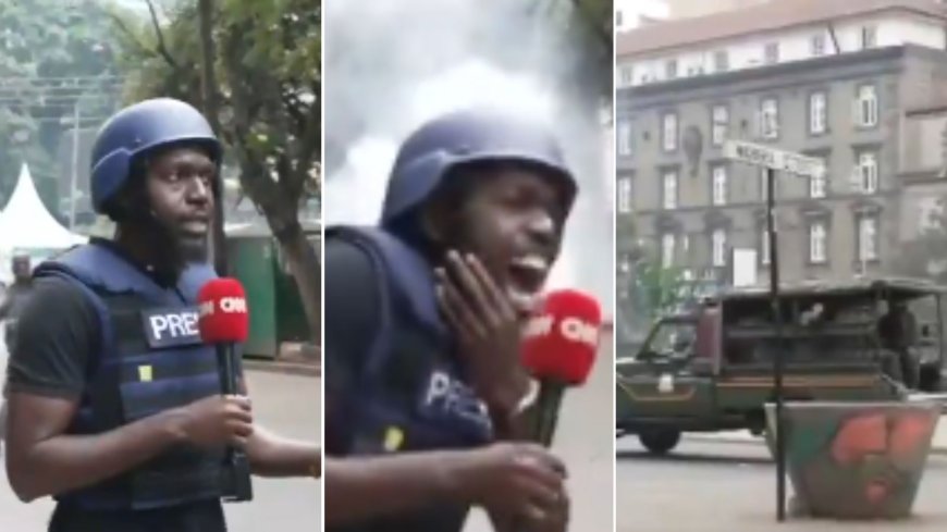 Police Shooting At Me- CNN's Larry Madowo [VIDEO]