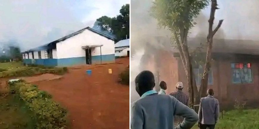 Panic As Fire Breaks Out At Ortum Boys High School [VIDEO]