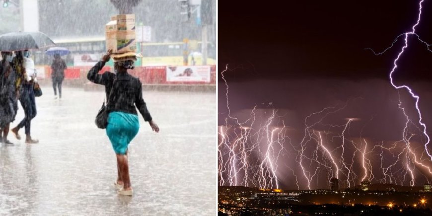 Kenya Met Warns Of Thunderstorms, Heavy Rains In Nairobi, Mt Kenya Regions