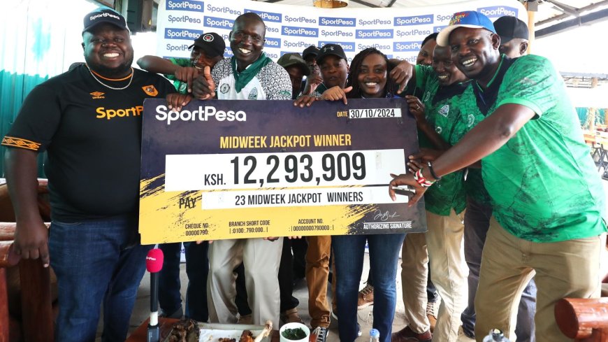 23 Winners Share Ksh12.2 Million SportPesa Midweek Jackpot Prize