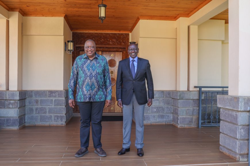 DETAILS: Ruto Visits Uhuru In Gatundu [PHOTOS]