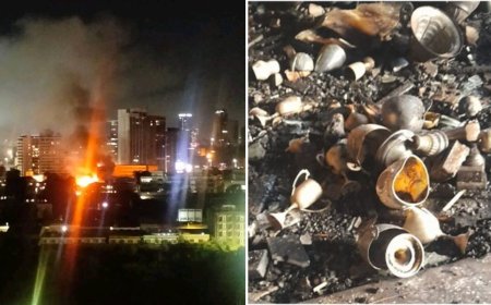 IN PICTURES: How Fire Destroyed Property At University of Nairobi