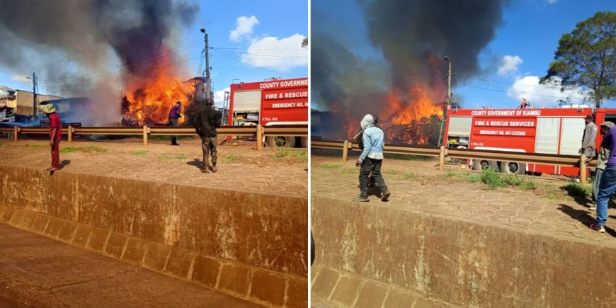 Fire Breaks Out In Kikuyu, Destroying Property