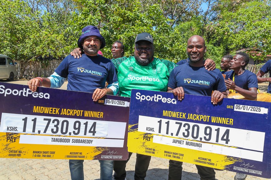 SportPesa Mid-Week Jackpot Winners Share Ksh23.4 Million On New Year’s Day