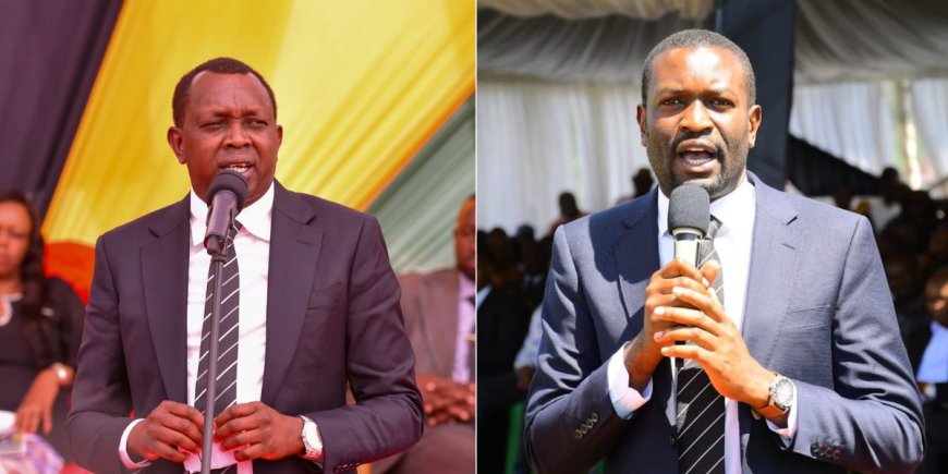 Sifuna Claims PhD Holder Ruto Is Hanging Out With Class 2 Dropouts, Oscar Sudi Responds