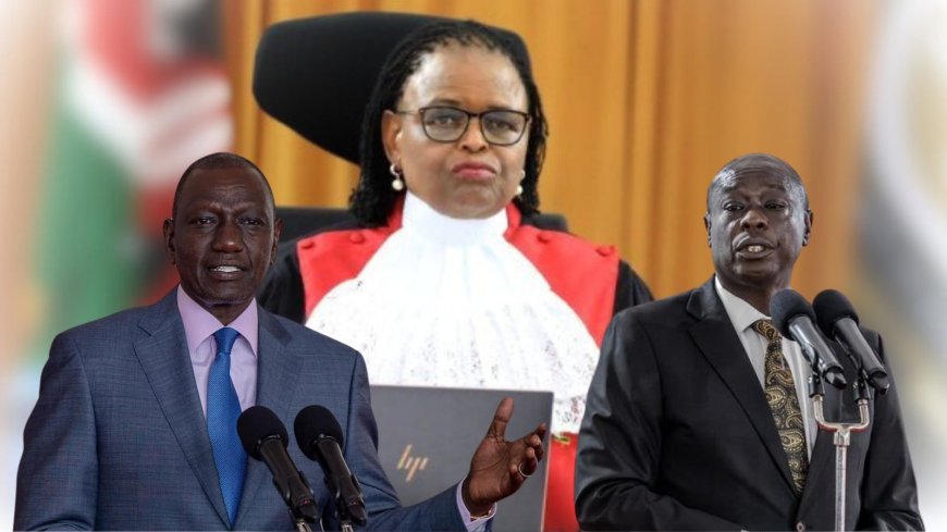 Gachagua Tells Ruto Not To Visit Meru If CJ Koome Is Kicked Out Of Office