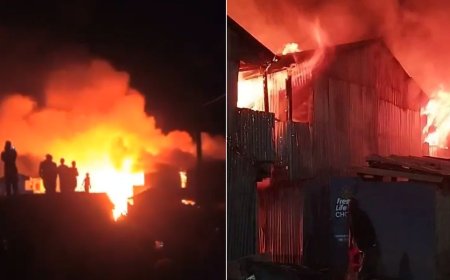 Huge Fire Destroys Several Homes In Nairobi's Tassia Estate