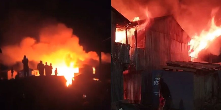 Huge Fire Destroys Several Homes In Nairobi's Tassia Estate