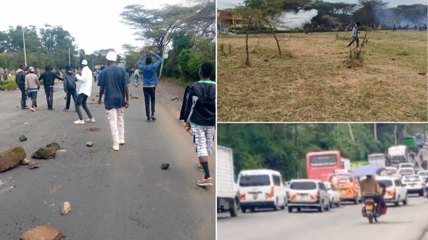 Multimedia University Students Block Major Road In Protest Of Comrade's Death