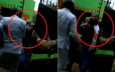 Man Filmed Drawing Gun Towards Journalists At Gachagua's Party Launch