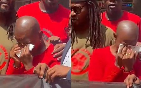 Boniface Mwangi’s Wife Weeps During Nairobi CBD Protests [VIDEO]