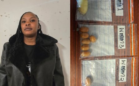 Woman Arrested For Swallowing Ksh16.2M Cocaine Ordered To Excrete It At JKIA