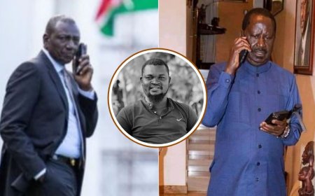 Ruto, Raila's Phone Call With Albert Ojwang's Father