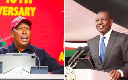 Malema Slams Ruto For Using Media Blackout To Rule With Fear