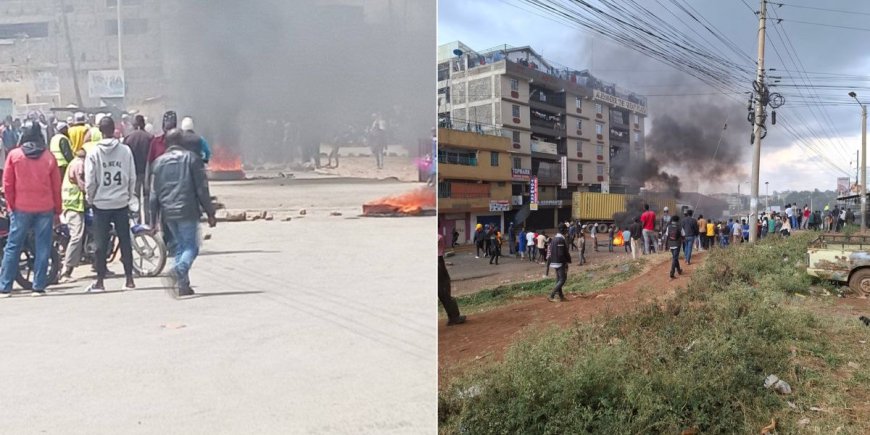 Protests In Kasarani Over Murder Of 19-Year-Old Woman