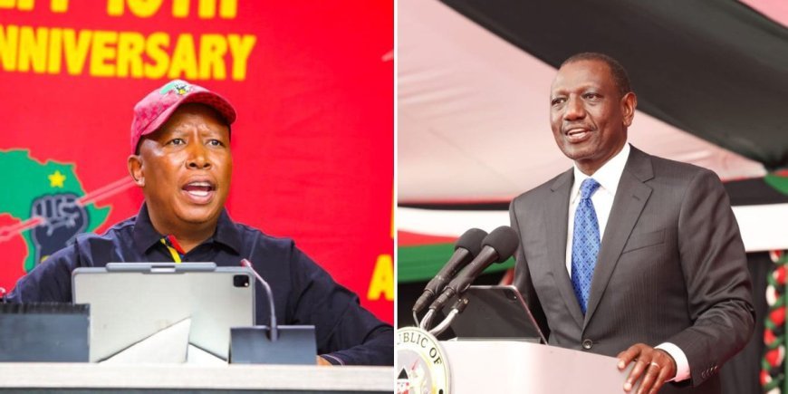 Malema Slams Ruto For Using Media Blackout To Rule With Fear