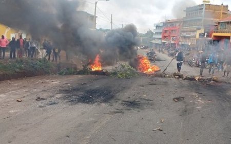 Major Highway Closed As Protests Erupt In Embu After Saba Saba Day
