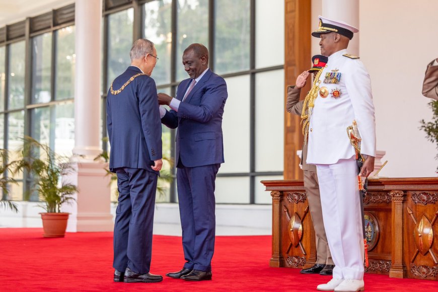 Ruto Awards Kenya's Highest Honour To Former UN Boss Ban Ki-moon