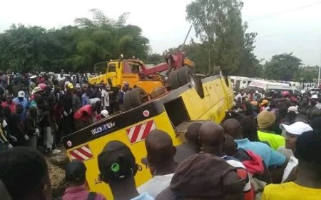 21 Die After School Bus Ferrying Mourners From Kisumu Overturns