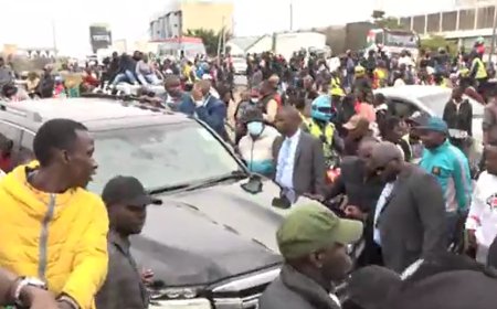 Journalists Attacked As Goons Stone Gachagua's Convoy Along Mombasa Road