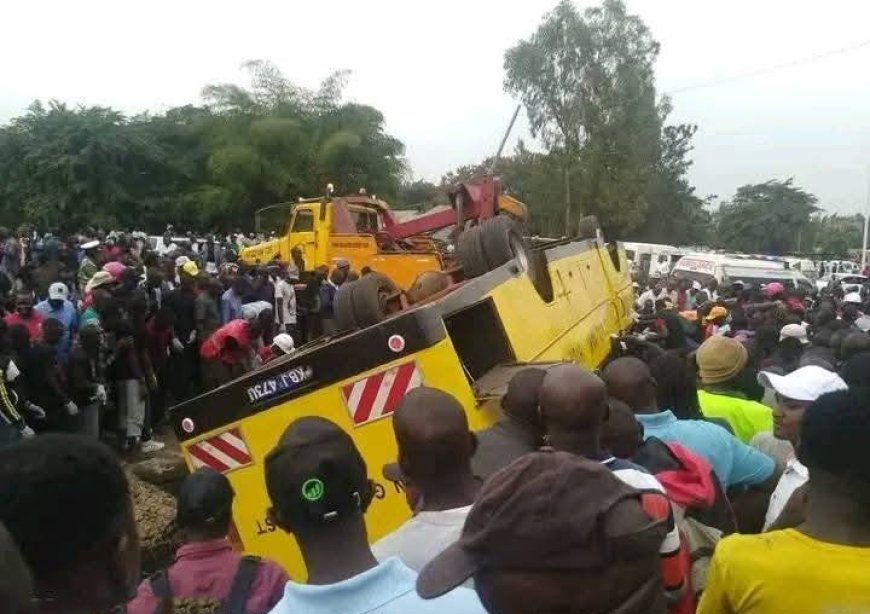 21 Die After School Bus Ferrying Mourners From Kisumu Overturns