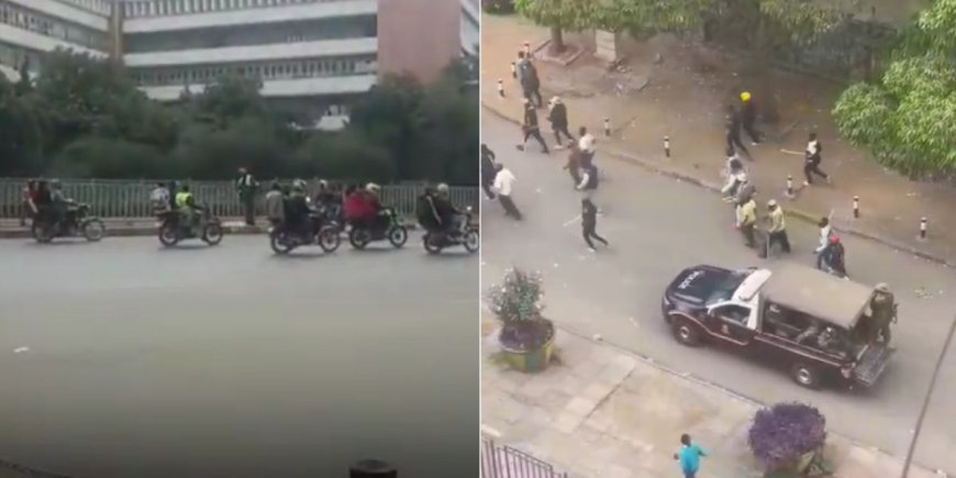 Armed Goons Chanting 'Wantam' Storm Businesses In Nairobi CBD