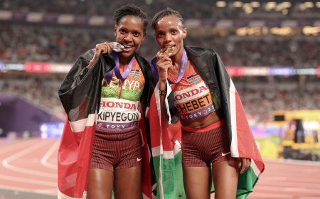 Beatrice Chebet, Faith Kipyegon Clinch Gold & Silver For Kenya In Women's 5000m